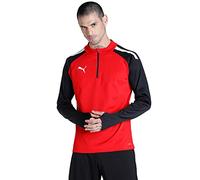 Puma teamLIGA 14 Zip Top Camiseta de Fútbol, Hombre, Rojo (Puma Red/Puma Black), L