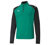 Puma teamLIGA 14 Zip Top Camiseta de Fútbol, Hombre, Verde (Pepper Green/Puma Black), S