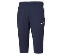 PUMA Teamliga 3/4 Training Pant Pantalón, Peacoat White, S para Hombre