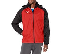 PUMA All Weather Jacket TeamLIGA-Chaqueta para Todo Tipo de Clima, Rojo y Negro, L Hombres