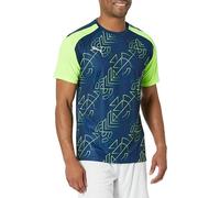PUMA Teamliga Graphic Jersey Camiseta, Persa Blue-Pro Green, L Hombre