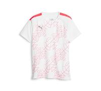 PUMA Teamliga Graphic Jersey Jr Camiseta de fútbol, Orquídea de Fuego Blanco, 140 Unisex niños