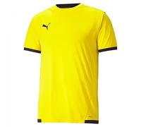 Puma - Camiseta oficial Team LIGA m/c Niño, Unisex, Cyber Yellow-Black, 128 cm