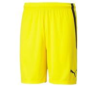 Puma Teamliga Shorts Pantalones cortos, Cyber Yellow, S Unisex adulto