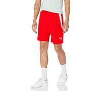 PUMA Teamliga 8" Shorts Pantalones Cortos, Red Blanco, S Hombres