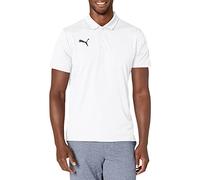 Puma Teamliga Sideline Polo para Hombre, Color Blanco/Negro, Talla pequeña, Blanco/Negro, S