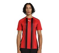 PUMA Teamliga Striped Jersey Shirt, Puma Red-puma Black-puma White, S Hombre