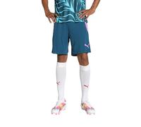 PUMA - teamLIGA Training Shorts 2 (Open Pockets), Pantalones Cortos de Punto Hombres, Ocean Tropic-Electric Lime, 657667