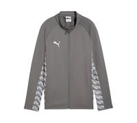 PUMA teamLIGA26 - Chaqueta de entrenamiento Jr, 128, gris medio plano, blanco, gris claro plano