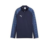 PUMA teamLIGA26 - Chaquetas de Entrenamiento con Cremallera de 1/4, 116, Color Azul Marino y Blanco