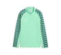 PUMA teamLIGA26 - Chaquetas de Entrenamiento con Cremallera de 1/4 Jr; 164, Color Menta gelatina Blanca-Hielo Esmeralda