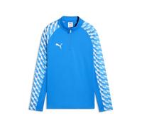 PUMA teamLIGA26 - Chaquetas de Entrenamiento con Cremallera de 1/4 Jr; 164, Electro Royal White-Electro Royal