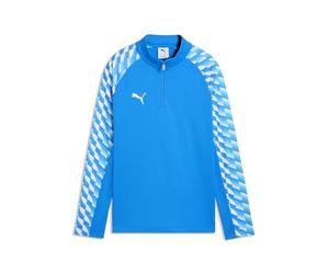 PUMA teamLIGA26 - Chaquetas de Entrenamiento con Cremallera de 1/4 Jr; 164, Electro Royal White-Electro Royal
