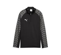 PUMA teamLIGA26 - Chaquetas de Entrenamiento con Cremallera de 1/4, Talla 128, Color Negro, Blanco y Gris Oscuro
