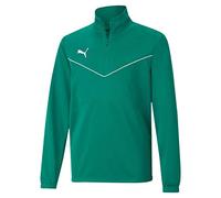 PUMA Teamrise 1/4 Zip Top Jr Sudadera, Unisex niños, Pepper Green-Puma White, 116