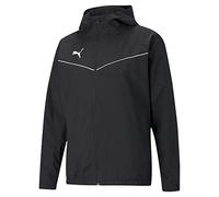 PUMA Teamrise All Weather Jkt Jr Chaqueta, Unisex niños, Black White, 140