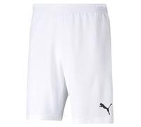 Puma teamRISE Short Jr, Pantalón Corto Unisex niños, Multicolor (White/Black), 164