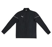 PUMA Teamrise Sideline Jacket Jr Chaqueta De Entrenamiento, Unisex niños, Puma Black-Puma White, 164