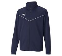 PUMA Teamrise Training Poly Jacket Chaqueta De Entrenamiento, Unisex niños, Peacoat-Puma White, 128