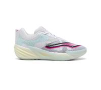 PUMA Tenis All-pro Nitro para hombre, Blanco/Menta Melt, 47 EU