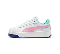 Puma Tenis Carina Street Jr para niña, Puma Blanco Malva Fuera Menta, 5 UK