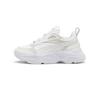 Puma Tenis Cassia Lux para Mujer, White-Alpine Snow-Gold, 40 EU