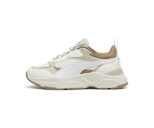 PUMA Tenis Cassia para Mujer, Blanco cálido Desert Dust Oak Branch Gold Beige, 38 EU