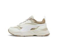 PUMA Tenis Cassia para Mujer, Blanco cálido Desert Dust Oak Branch Gold Beige, 39 EU
