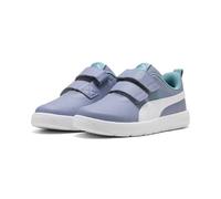 Puma Tenis Courtflex V3 Unisex para niños, Gray Sky Puma White Baltic Sea Blue, 34 EU