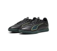 Puma Tenis de fútbol Ultra 6 Play It Unisex, Puma Black Fizzy Light Green Terrain, 44 EU
