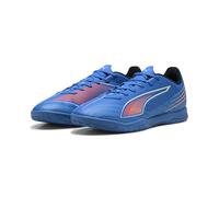 Puma Tenis de fútbol Ultra 6 Play It Unisex, Ultra Blue Puma White Glowing Red, 45 EU