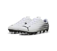 PUMA Tenis de fútbol Unisex Attacanto II FG/AG Jr para niños, Blanco (puma White)/Negro (puma Black), 36 EU