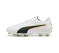 PUMA Botas de fútbol KING 20 PRO FG/AG unisex, Calzado, Blanco, 42.5 42.5