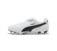 Puma Tenis de fútbol Unisex King Liga FG/AG, Blanco y Negro, Talla 4.5 de Reino Unido, Blanco (Puma White)/Negro (Puma Black), 37.5 EU