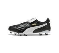 PUMA Tenis de fútbol Unisex King Top FG/AG, Color Blanco y Negro, Talla 6, puma Negro, puma Blanco, 39 EU