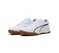 Puma Tenis de fútbol Unisex Pressing IV, Puma Blanco Aqua Fizzy Light Sea Glass, 43 EU