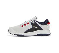 Puma Tenis de golf Fusion Grip para hombre, Puma Navy Puma Silver Quiet Shade, 43 EU