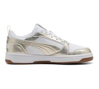 Puma Tenis PumaRebound v6 Low Metallic Whisper Unisex Blanco Zapatillas para Unisex-Adulto, Blanco, 27.0 cm D