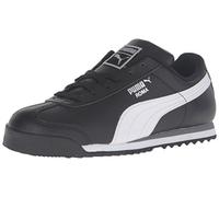 Puma Tenis Roma Basic Unisex para niños, Negro Blanco Plateado, 44 EU