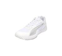 PUMA Accelerate Pro 4, Zapato de Tribunal Interior Unisex Adulto, Blanco Plata, 42.5 EU