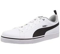 PUMA Tenis Unisex Break Point Vulc para Adultos, Blanco (puma White)/Negro (puma Black), 46 EU
