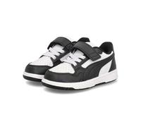 Puma Tenis Unisex para bebé REB-L AC+ INF, Color Blanco y Negro, Talla 4