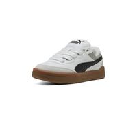PUMA Tenis unisex Park Lifestyle Sk8 para niños, Puma White-puma Black-Feather Gray, 4 Big Kid