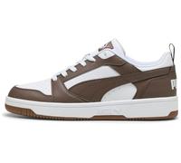 PUMA Tenis Unisex Rebound V6 Low, Puma Goma de Bronce Plana Blanca, 44 EU