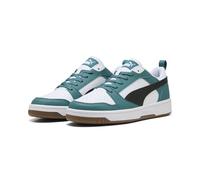 Puma Tenis Unisex Rebound V6 LowTrack, Emerald Ice Puma Negro Puma Blanco, 44.5 EU