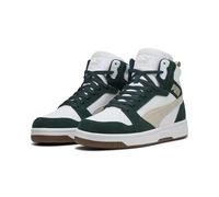 PUMA Tenis Unisex Rebound V6 SD, Puma White Desert Dust Green Terrain, 45 EU