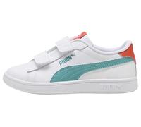 Puma Tenis Unisex Smash 3.0 L V PsSneaker para niños, Puma Blanco Mar Báltico Azul, 31 EU