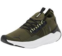 Puma Tenis Unisex Softride Symmetry Fuzion LsRoad para Correr, Dark Olive Puma Black Fizzy Light, 45 EU