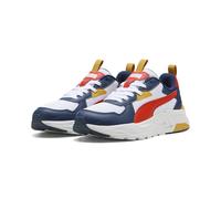 Puma Tenis Unisex Trinity Lite Jr para niños, Puma Blanco Rojo Fierce Azul Persa, 35.5 EU