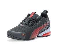 Puma Tenis unisex Voltaic Evo Cross Training para niños, Black-for All Time Red Ah25, 6 Wide Big Kid